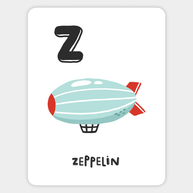 Z is Zeppelin Sticker by JunkyDotCom